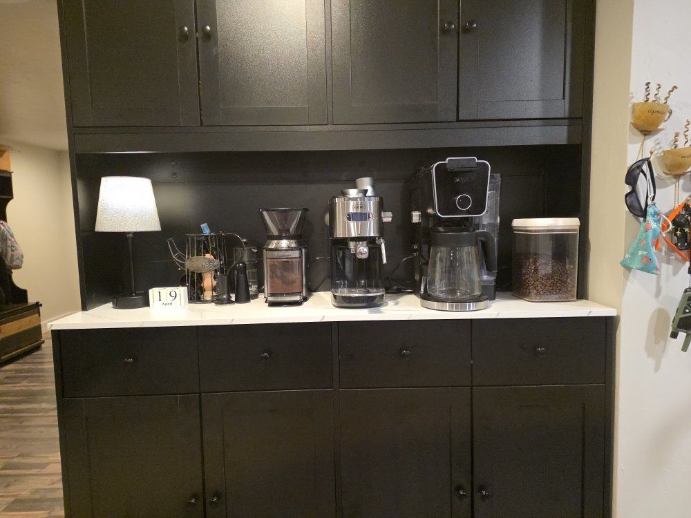 Ninja coffee maker and espresso machine with grndr