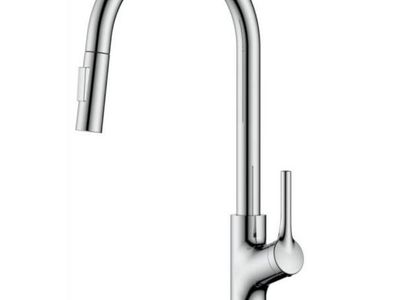 Pull-down kitchen faucet with sprayer