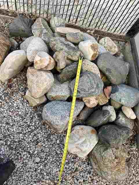 Decorative River Rocks, various sizes, about 6 cubic feet total
