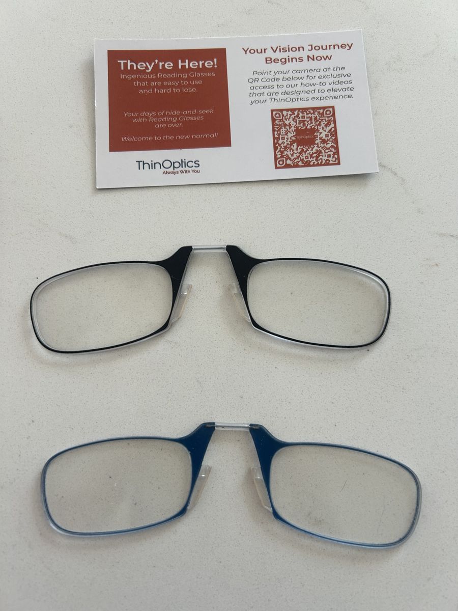 Eye Glasses New Thin Optics -2 Pair