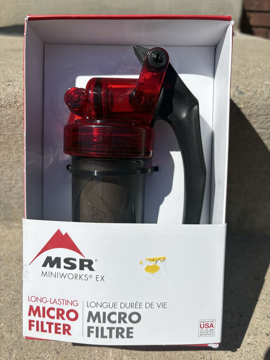 MSR mini Works EX long lasting micro filter brand new!!