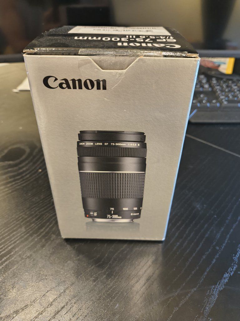 Canon EF 75-300mm f/4-5.6 III Zoom Lens for Canon DSLR Cameras - New in Box