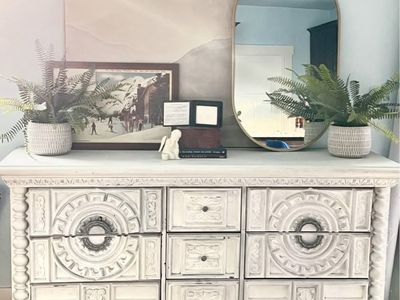 Set Of 2 Artificial Allen + roth Ferns In Pots