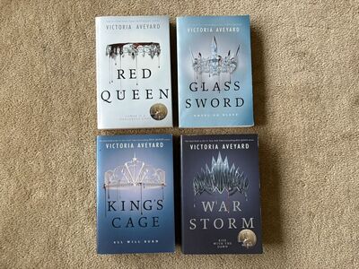 Red Queen Series 1-4, by Victoria Aveyard (paperbacks)