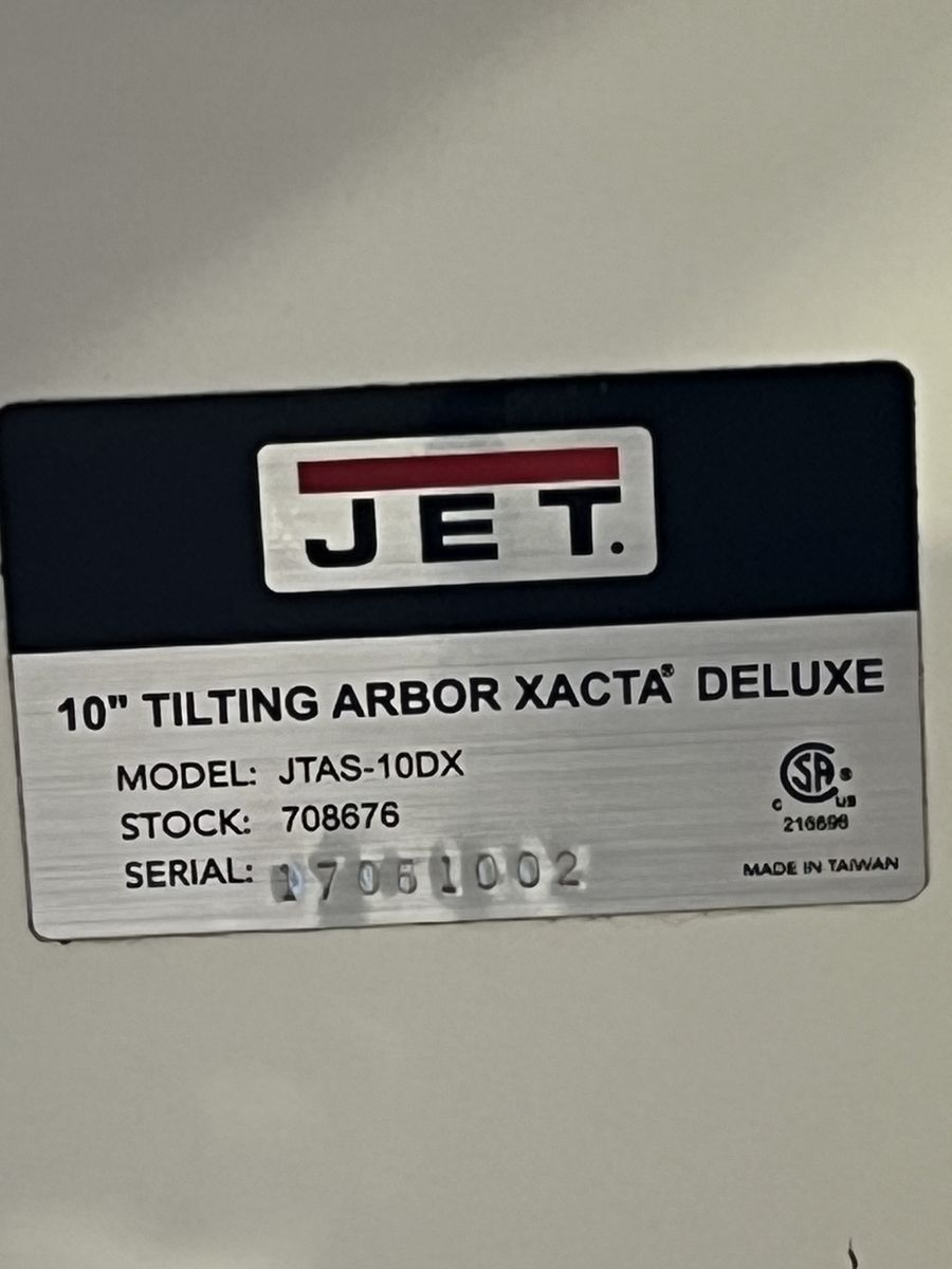 JET 10" Table Saw