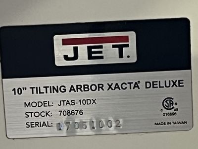 JET 10" Table Saw