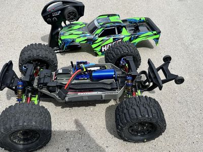 Upgraded Traxxas Hoss VXL 1/10 4X4 Truck