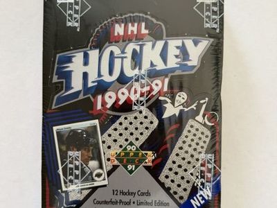 1990-91 Upper Deck Hockey cards. Low set.