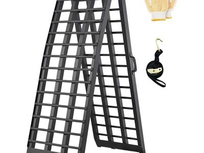 10FT Motorcycle Ramp for Pickup Trucks, 1500lbs Ca