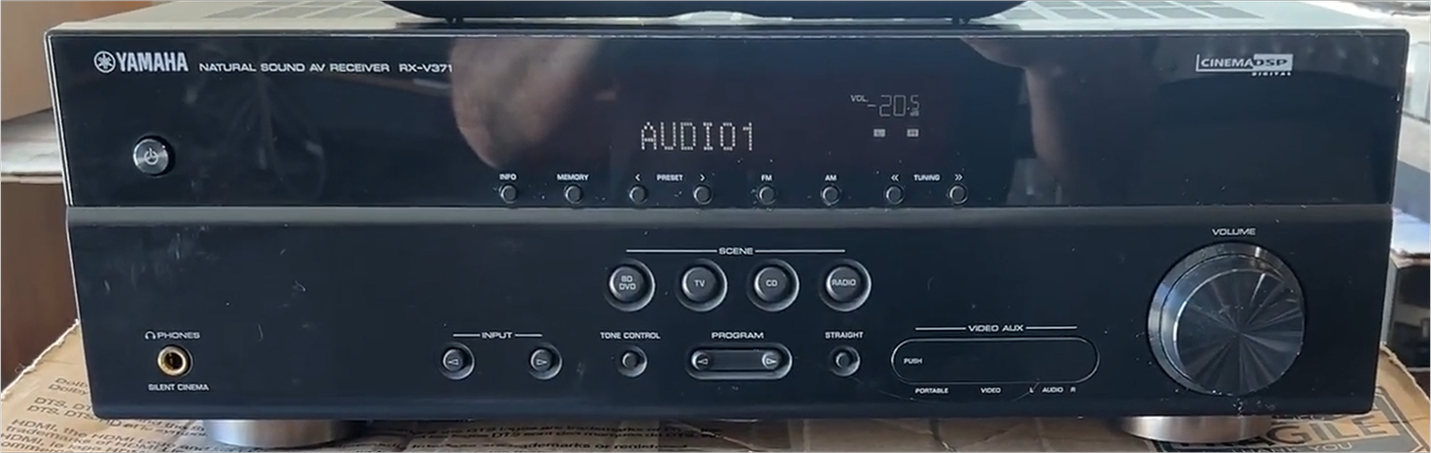 Yamaha RX-V371 5.1 Ch Home Theater Receiver - 3D/HDMI/HD Audio