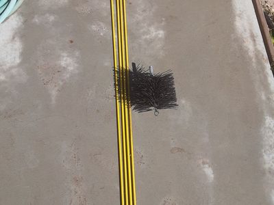 8" Chimney / Flue Brush Sweeper with Rod