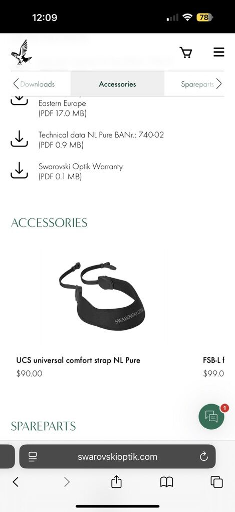 Swarovski UCS universal Comfort Strap NL pure