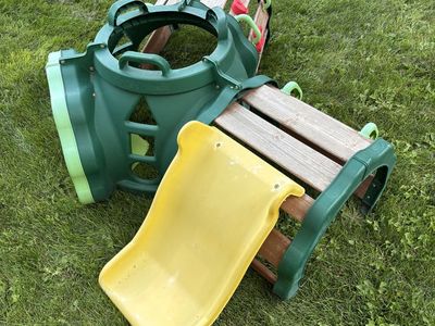 Hideout Hollow Toddler Climber with Slide and Peek-a-Book Flap