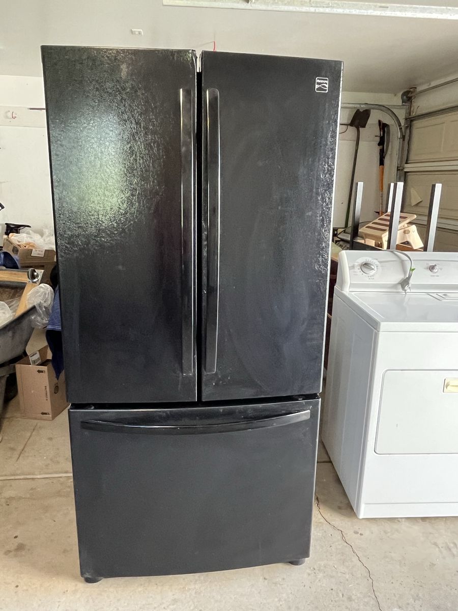 Kenmore Black French Door Refrigerator with Bottom Freezer - Used