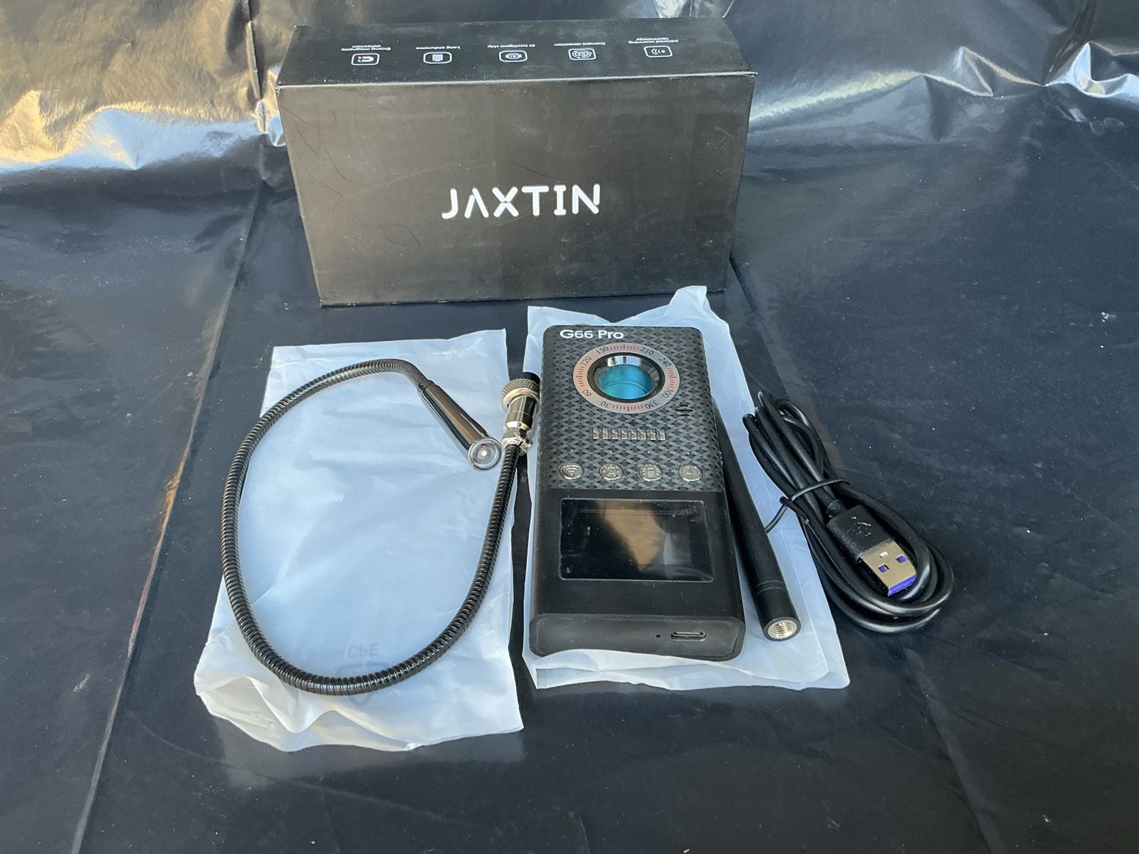 JAXTIN G66 Pro Anti-Spy Hidden Camera Detector RF Bug Finder GPS Scanner Infrared Detection