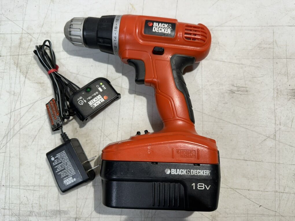 BLACK & DECKER GCO1800 18V 3/8-in Cordless Drill