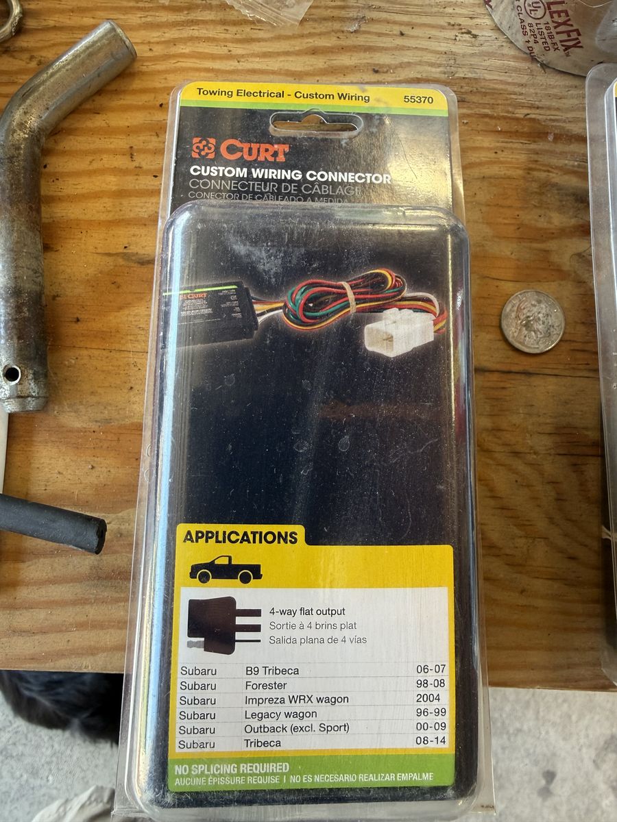 Subaru Curt 56040 Trailer hitch wiring harness, New