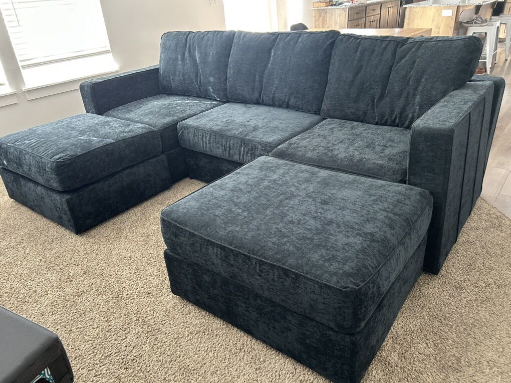 LoveSac Double Chaise in Midnight Navy