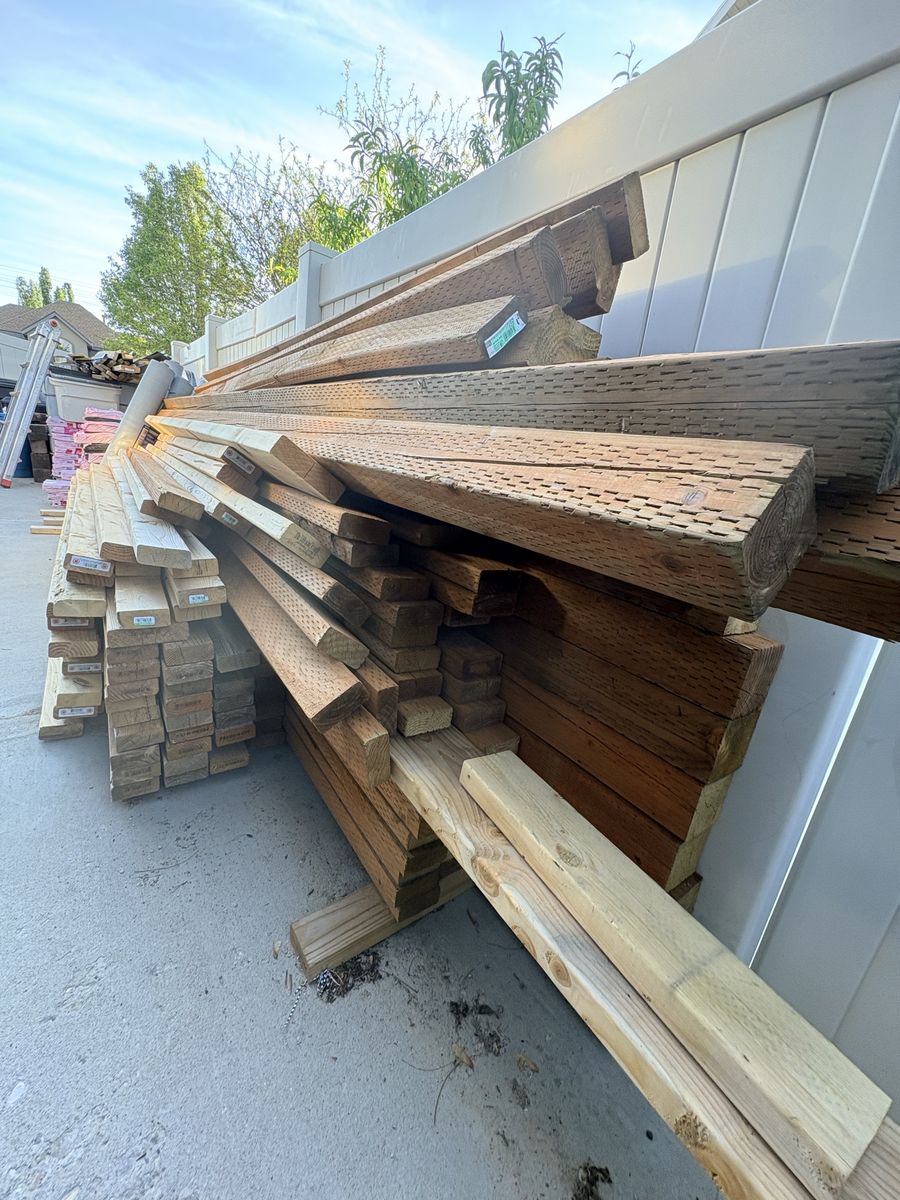 2x4 & 4x4 treated, also 2x4 yellow pine