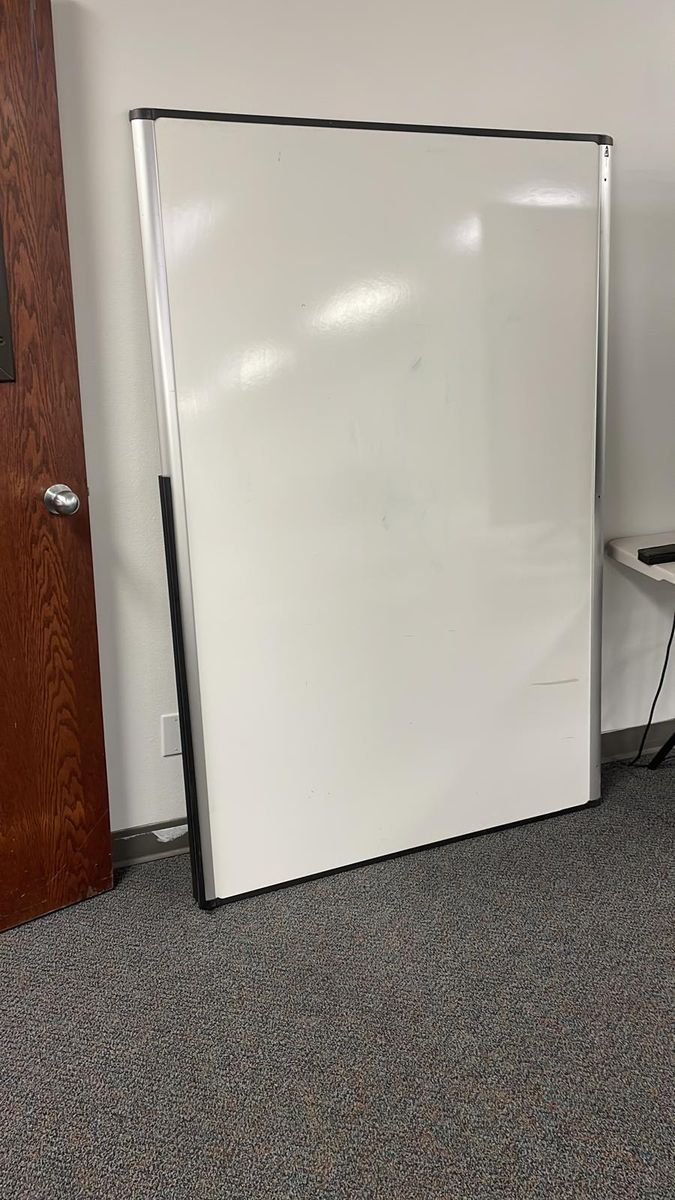 Large White Dry-Erase Board – 71" × 48"