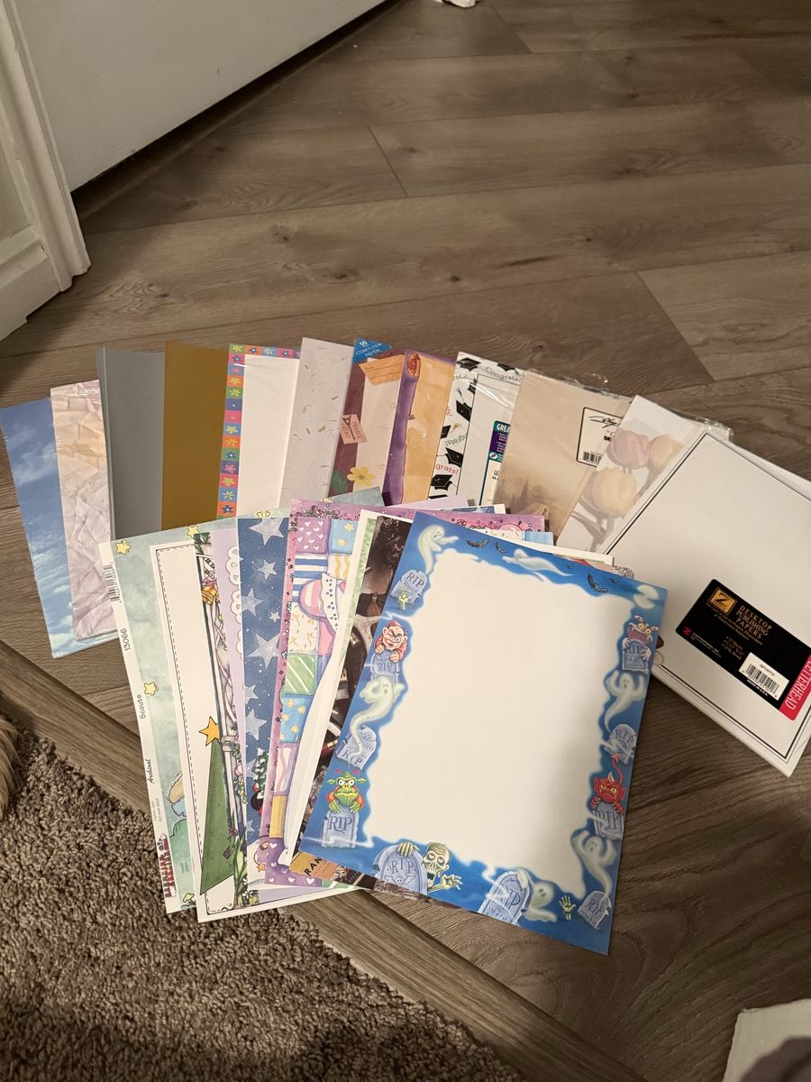 Paper Printer Scrapbook Letters