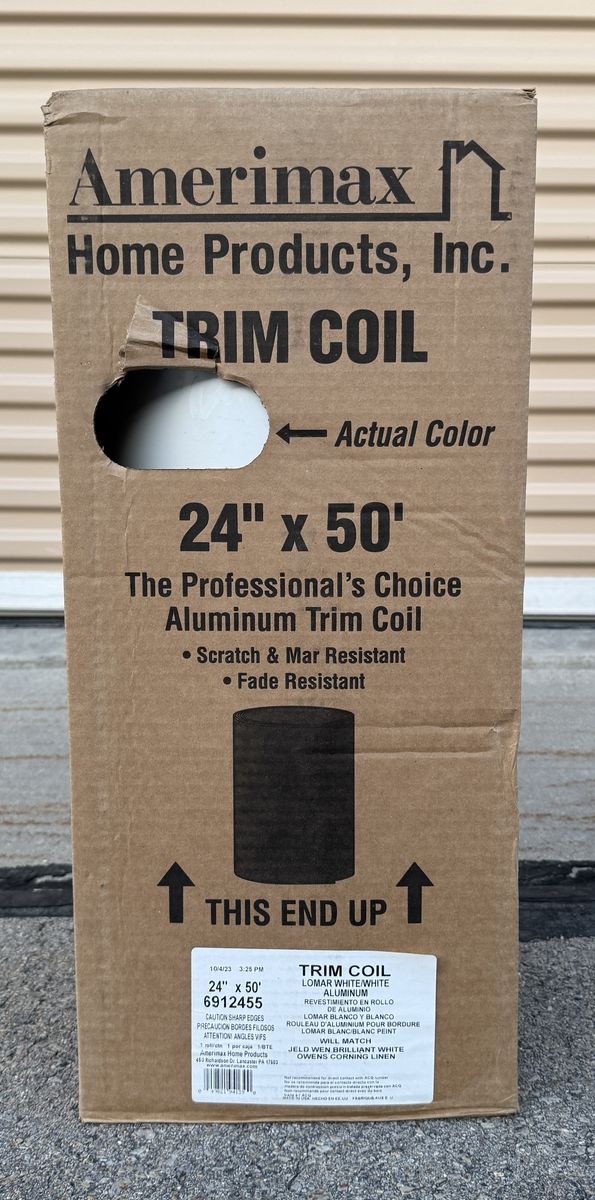 NEW Spectra Pro Select 24 in. x 50 ft. White Aluminum Trim Coil