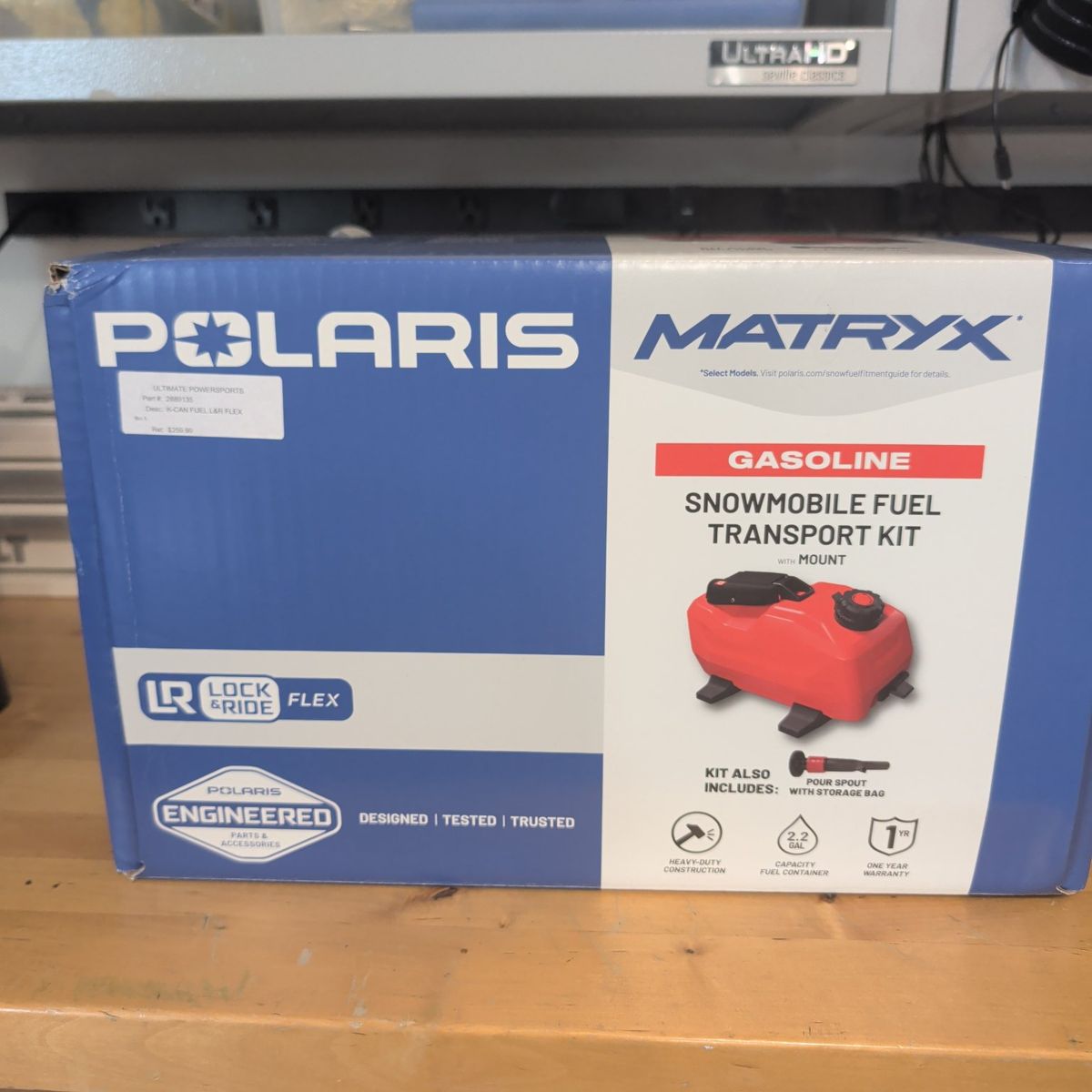 Polaris Matryx spare gas can.