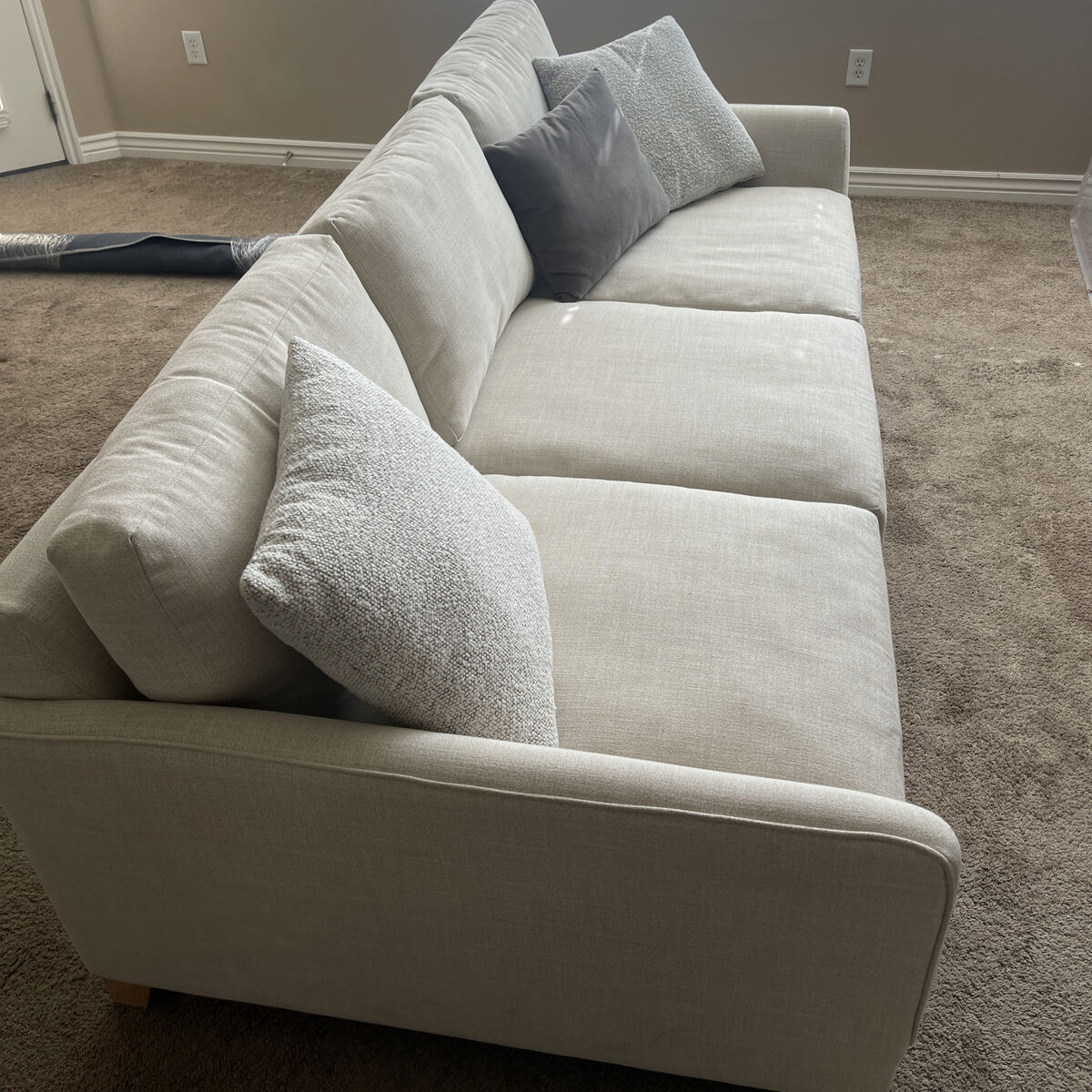90 Ivory Performance Sofa