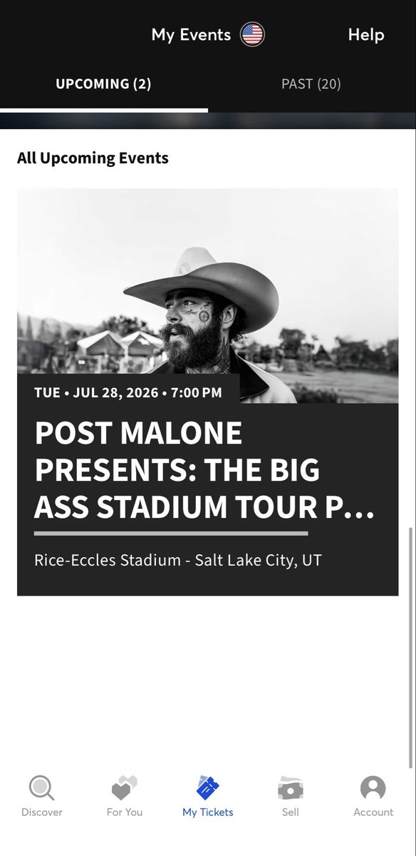 3 Post Malone and Jelly Roll tickets