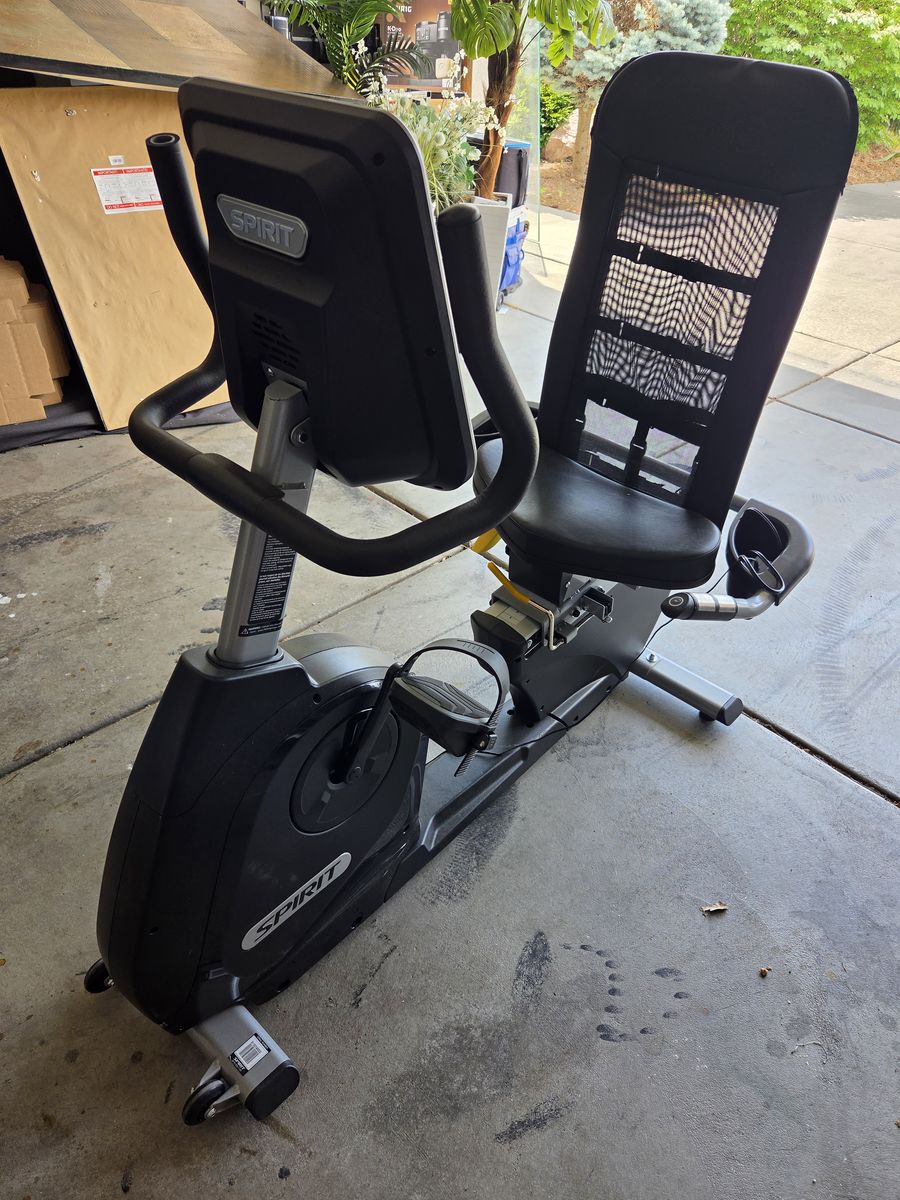 Spirit XBR55ENT Recumbent Exercise Bike - Black/Gray