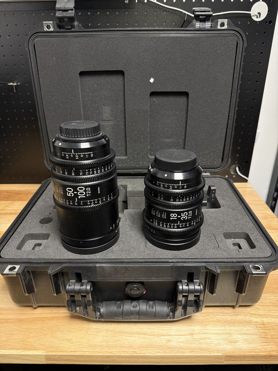Sigma Cine High Speed Zoom Set – 18-35mm & 50-100mm T2 (EF Mount)
