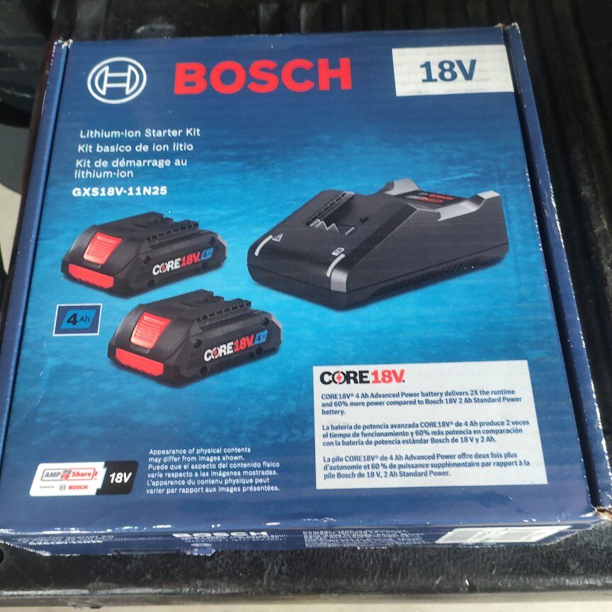 18 volt Bosch battery kit