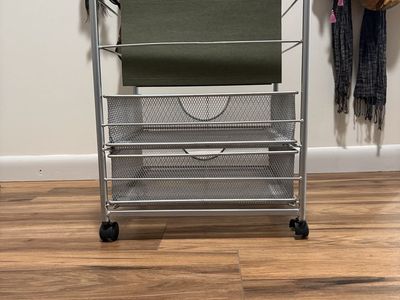 Rolling file folder with drawers