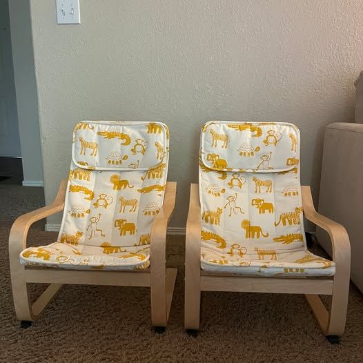 2 armchairs Poang Ikea