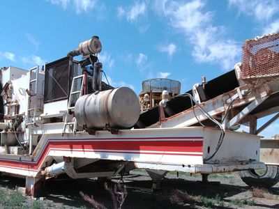 Impact crusher and screen plant, rock crusher