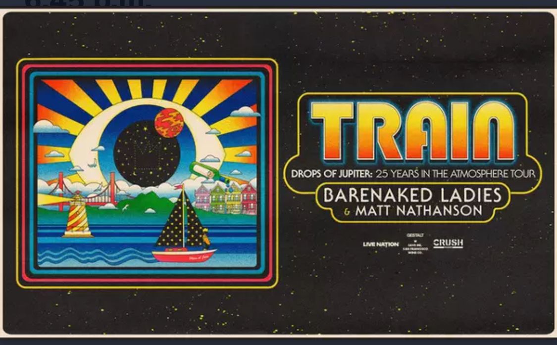 2 tickets to see Train 8/19/26 @Utah First Amphitheater