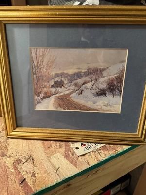 Set of 4 framed landscape prints – home décor