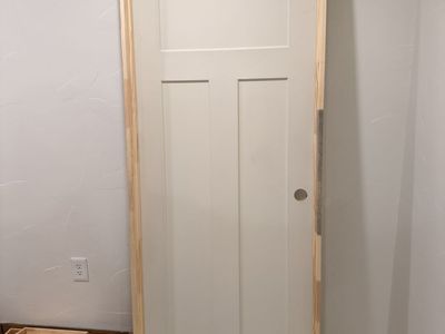 30x80 Prehung Solid Core 3 Panel Shaker Door