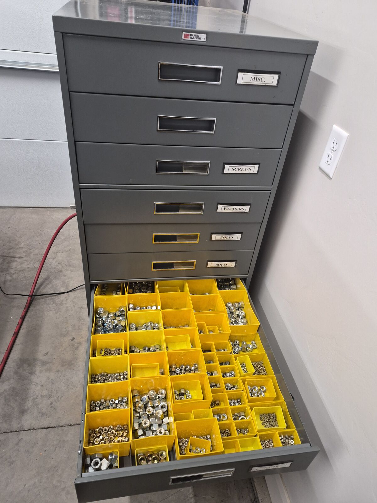 Russ Bassett 11-Drawer Hardware Cabinet / Hardware