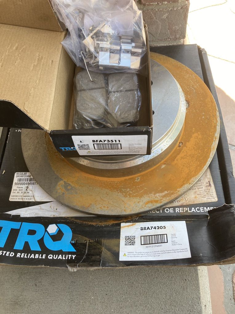 Rear Brake Parts Rotors And Pads