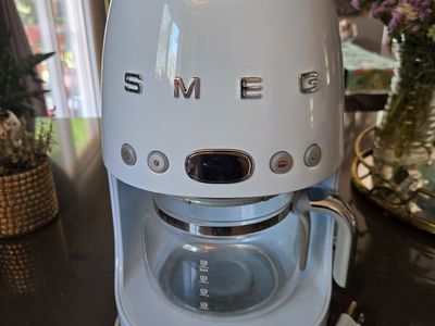 SMEG coffee maker. Light Blue.
