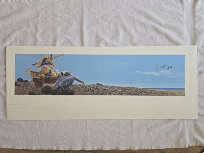 RARE James Christensen - Waiting for the Tide (Artist Proof)