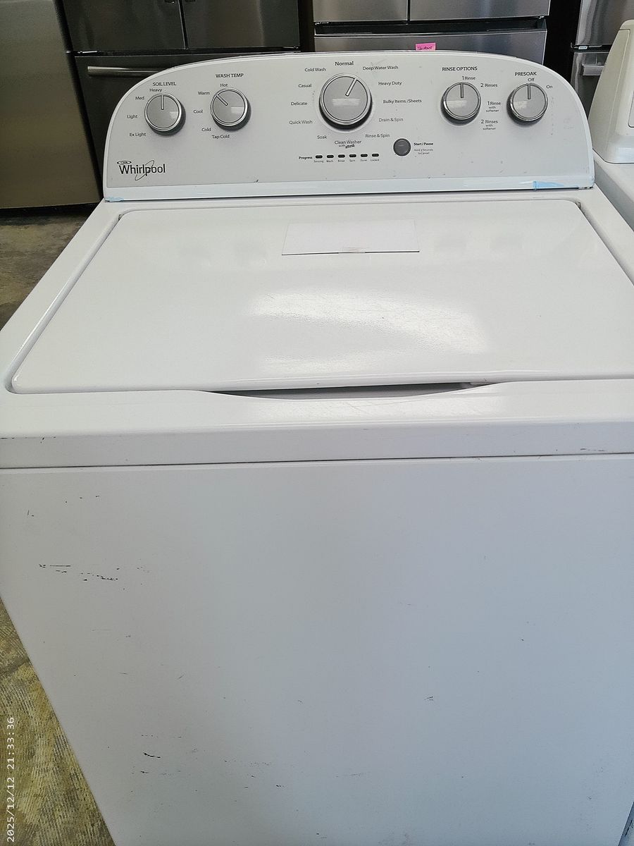 Whirlpool HE Top Load Washer~90 Day Guarantee~Without Agitator