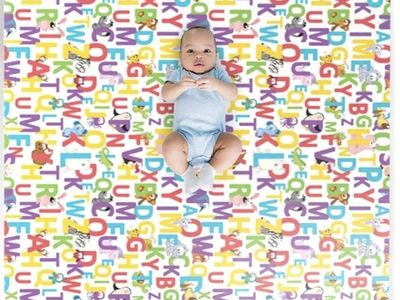 NEW! TCG Alphabet Fun Luxury Gelli Mat Jumbo Kids Playroom Foam Rug Shock-Absorbing