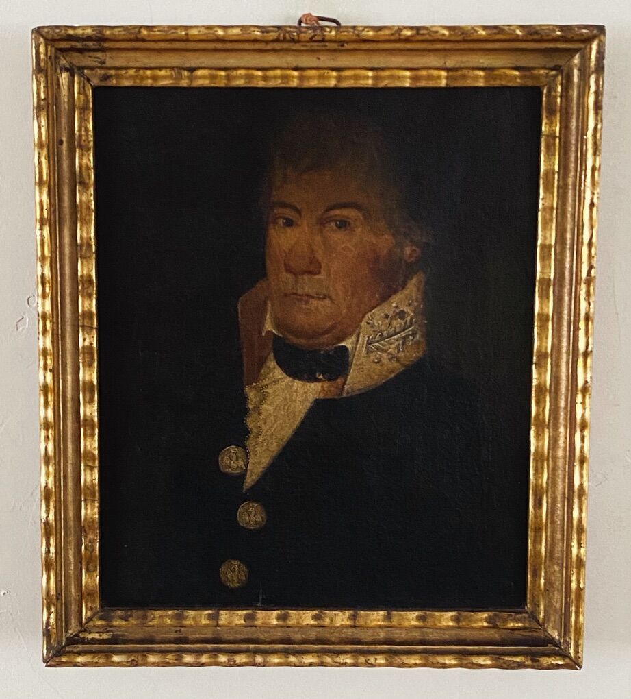 Antique 19th Century Gentleman Oil Painting