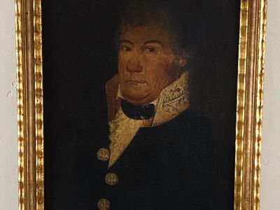 Antique 19th Century Gentleman Oil Painting