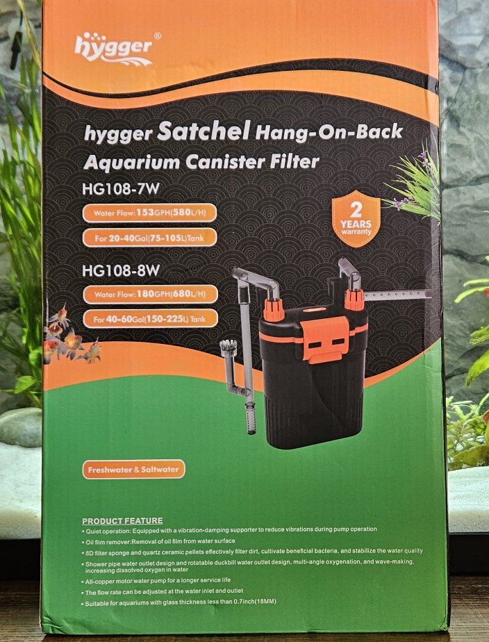 Brand New Hygger HOB Canister Filter