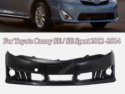 Front Bumper Cover For 2012 2013 2014 Toyota Camry SE / SE Sport Primed Plastic