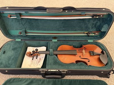 Rudoulf Doetsch 1/2-Size Violin with Case & Two Bows