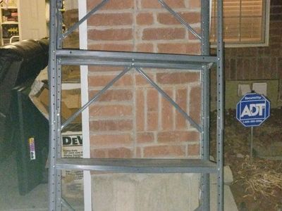 Grey Metal 4-Tier Shelving Unit Heavy Duty Storage Rack